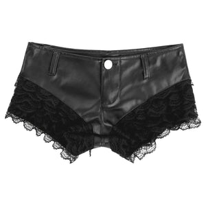 Leder Hotpants