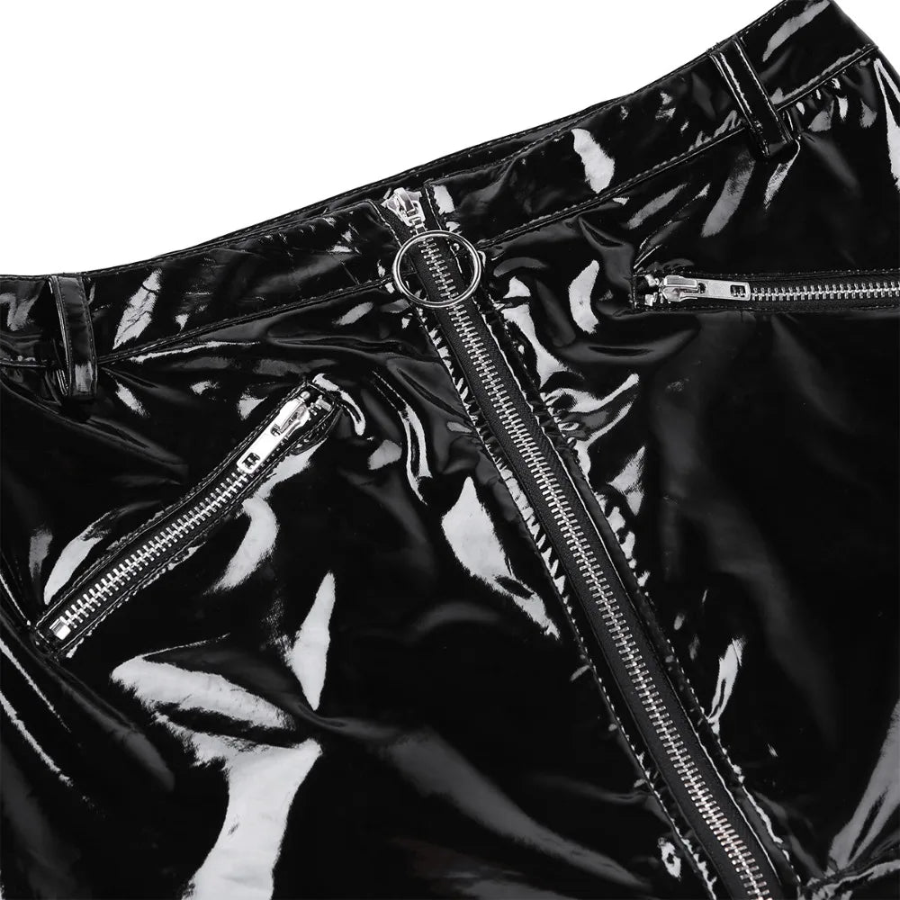 Shiny Mini-Rock mit Zipper