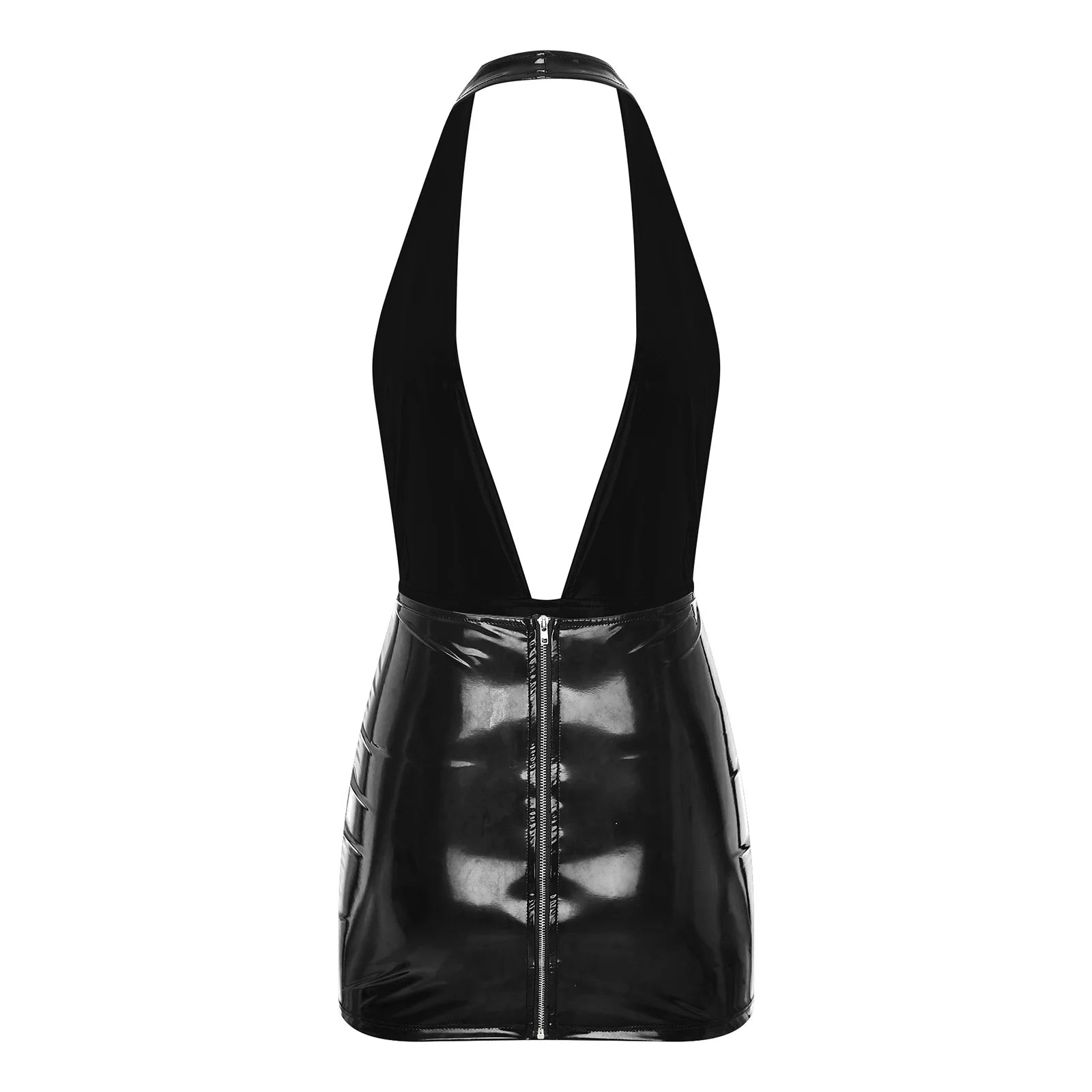 Shiny Dress deep cutout
