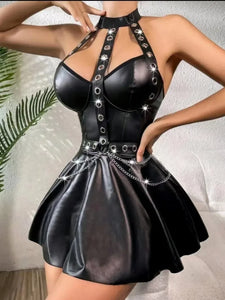 Leder Kleid