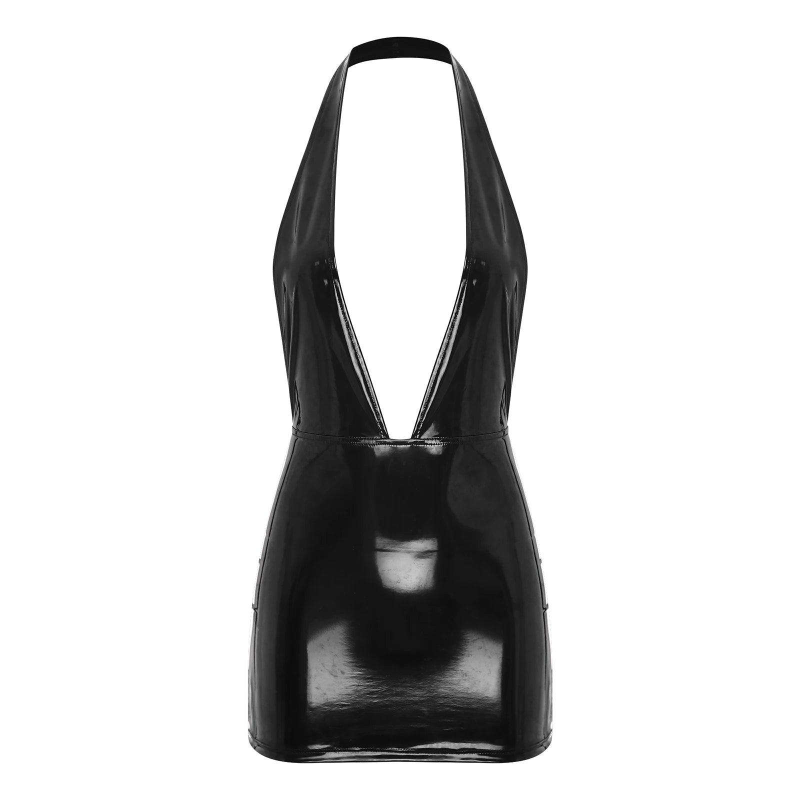 Shiny Dress deep cutout