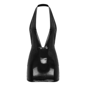 Shiny Dress deep cutout