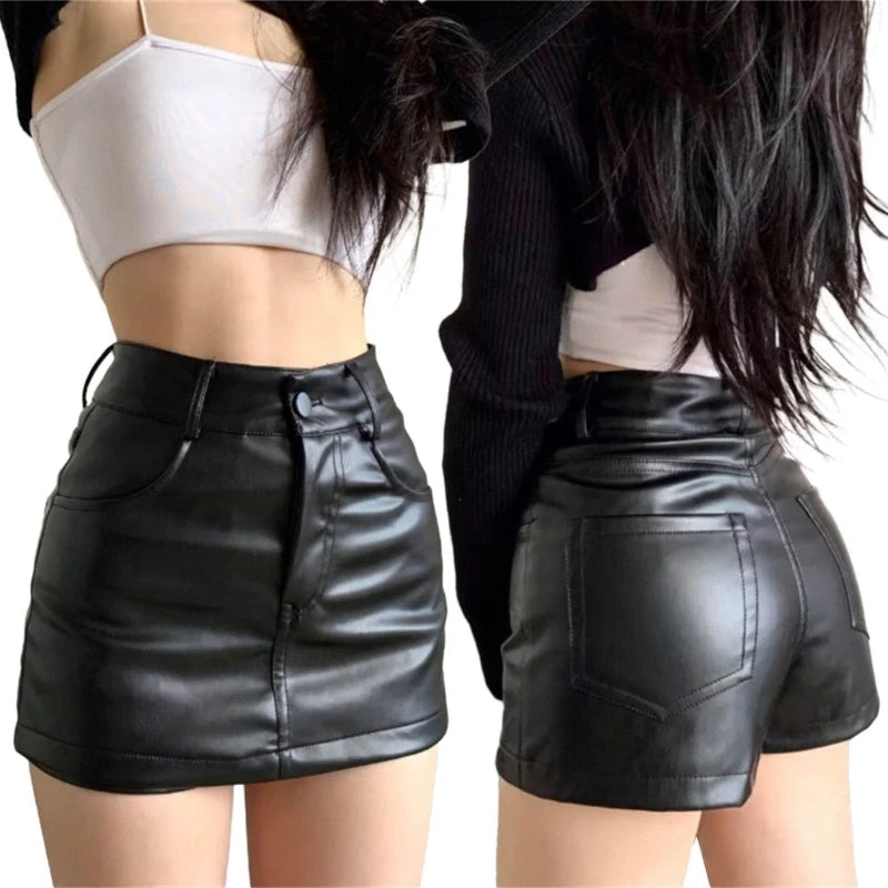 Leder Hosen-Rock