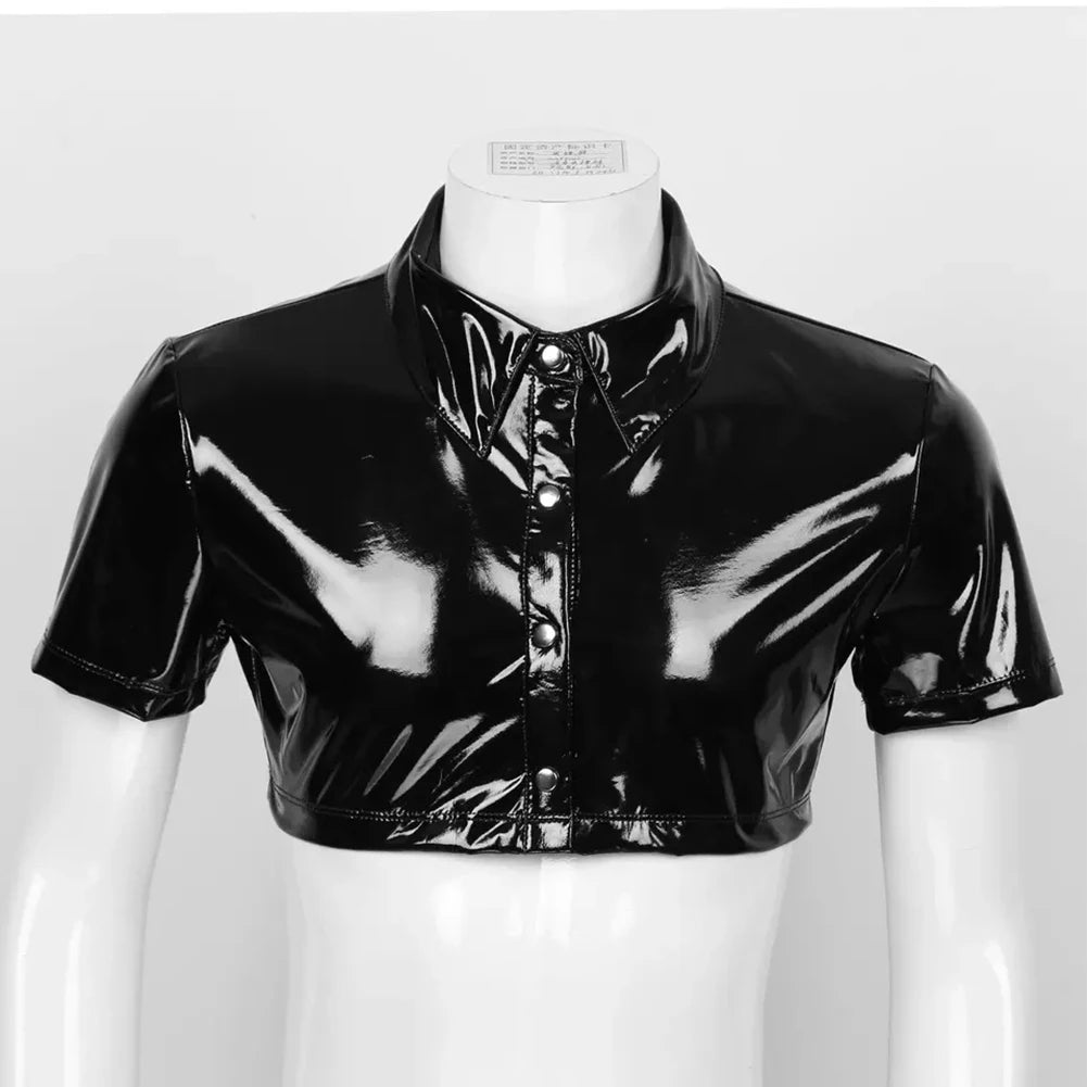 Shiny Crop-Top