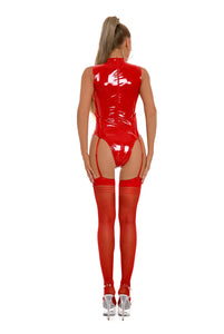 Shiny Body mit Strapsen