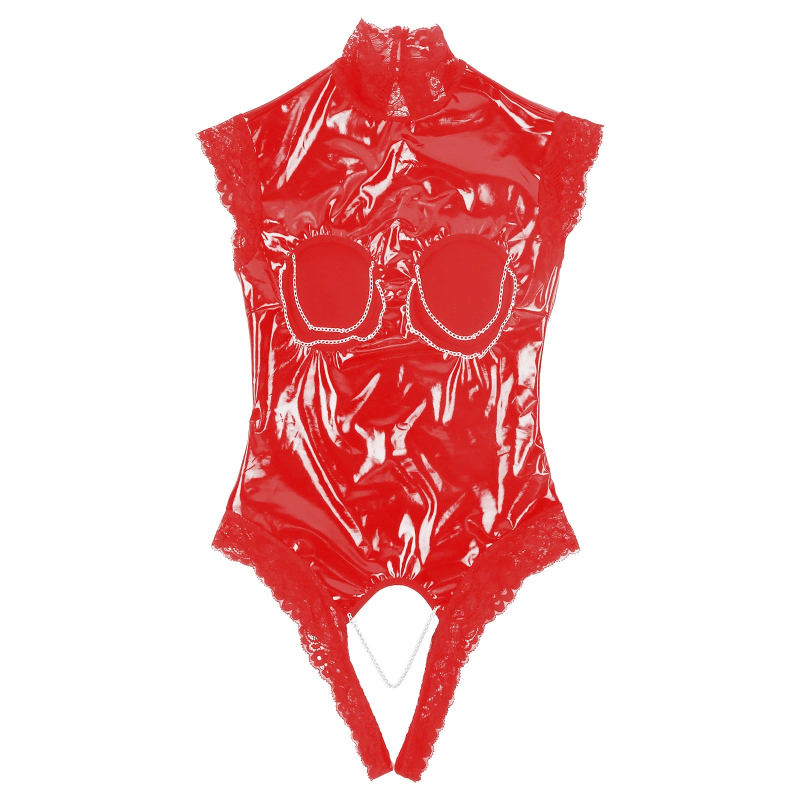 Shiny Body mit offenem Schritt & Brust