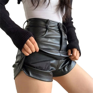 Leder Hosen-Rock