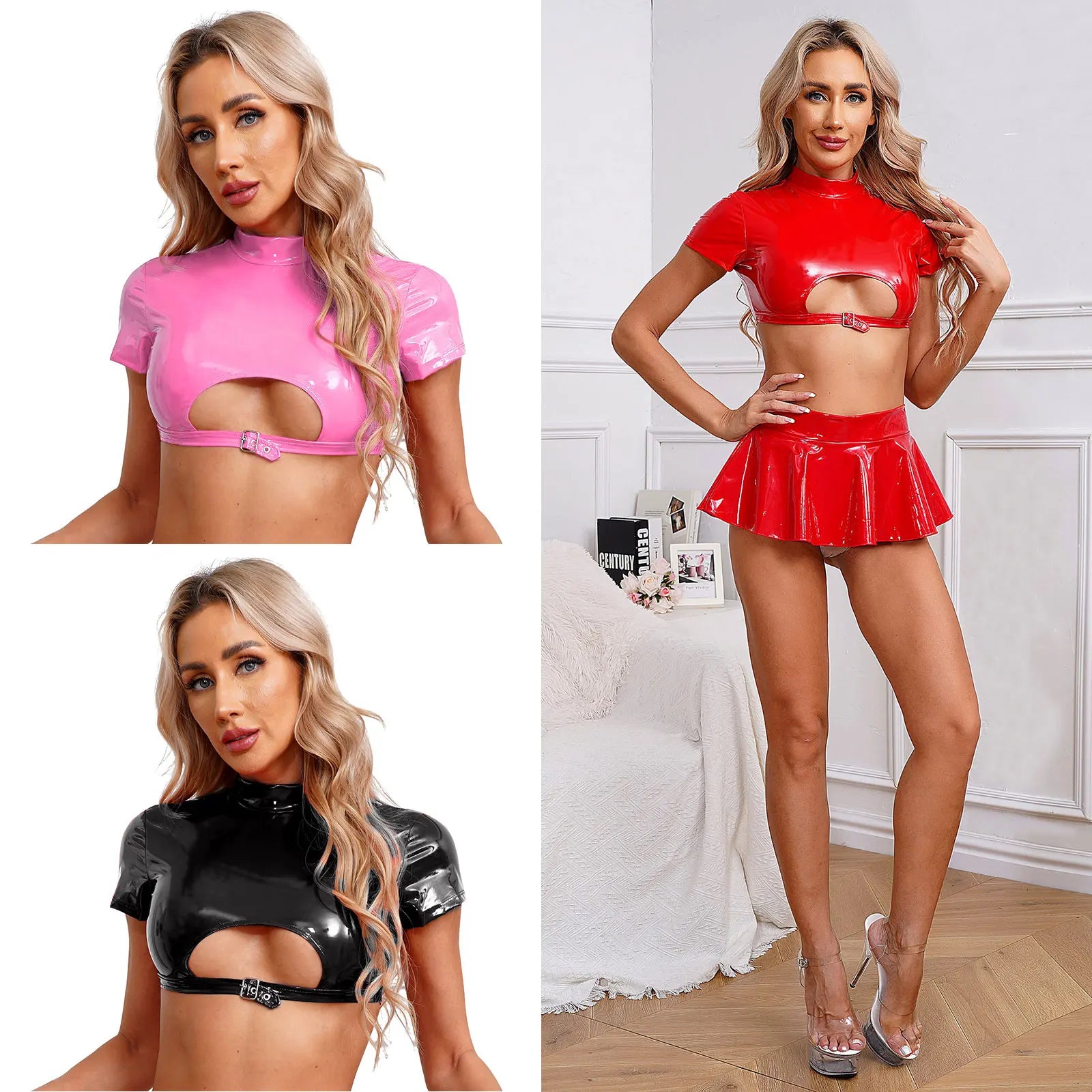 Shiny Crop-Top