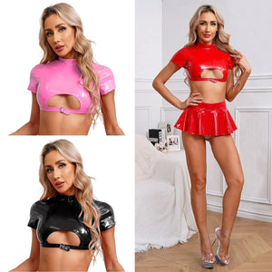 Shiny Crop-Top