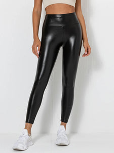 Lederleggings