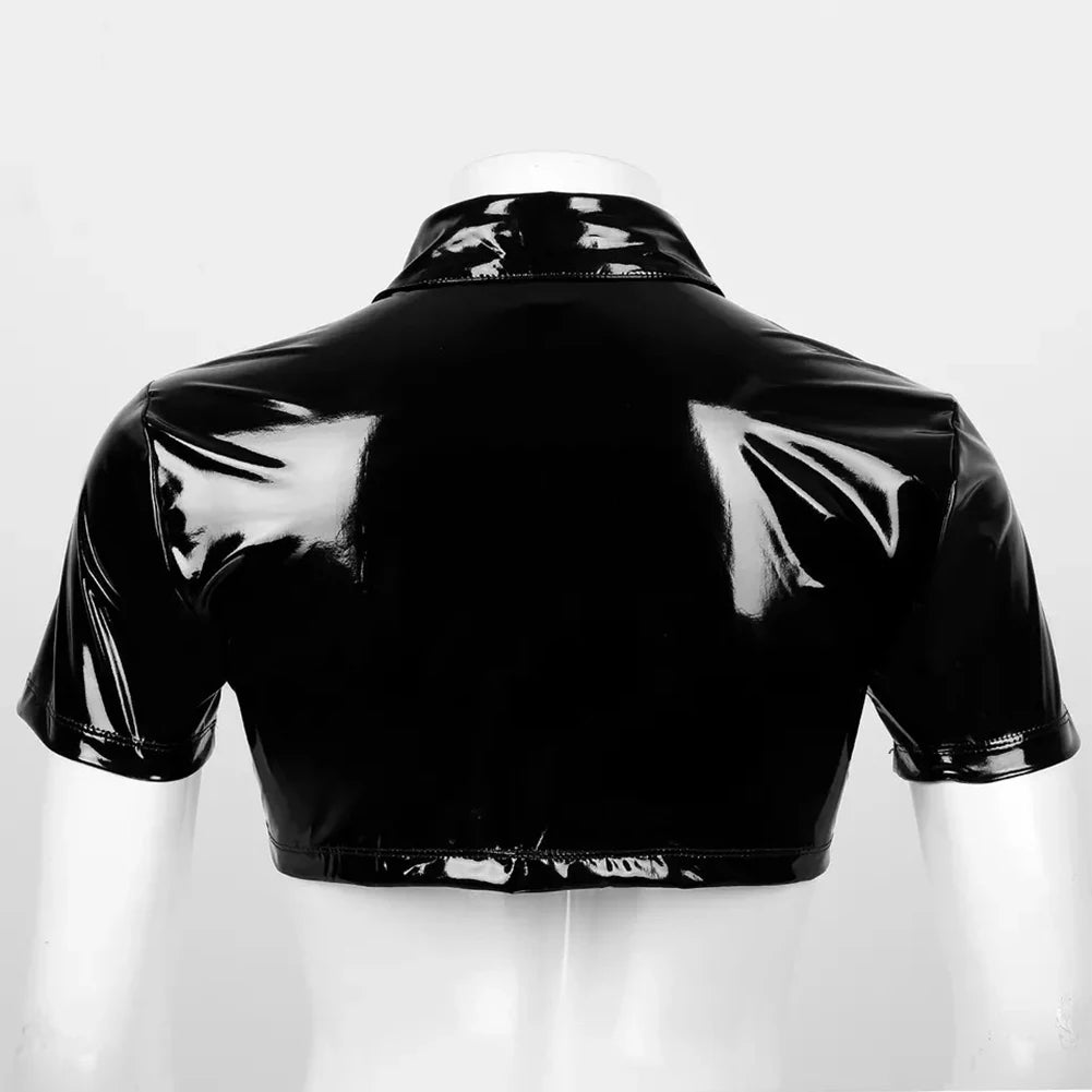 Shiny Crop-Top