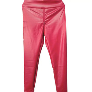 Shiny Leggings mit Reißverschluss