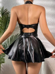 Leder Kleid