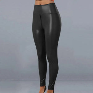 Shiny Leggings mit Reißverschluss